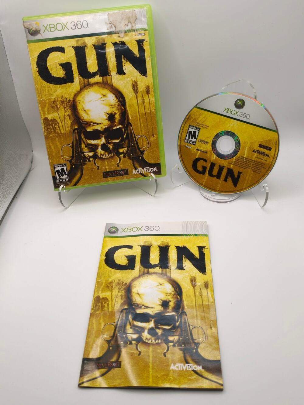 GUN Xbox 360 CIB Complete Neversoft Western Tested